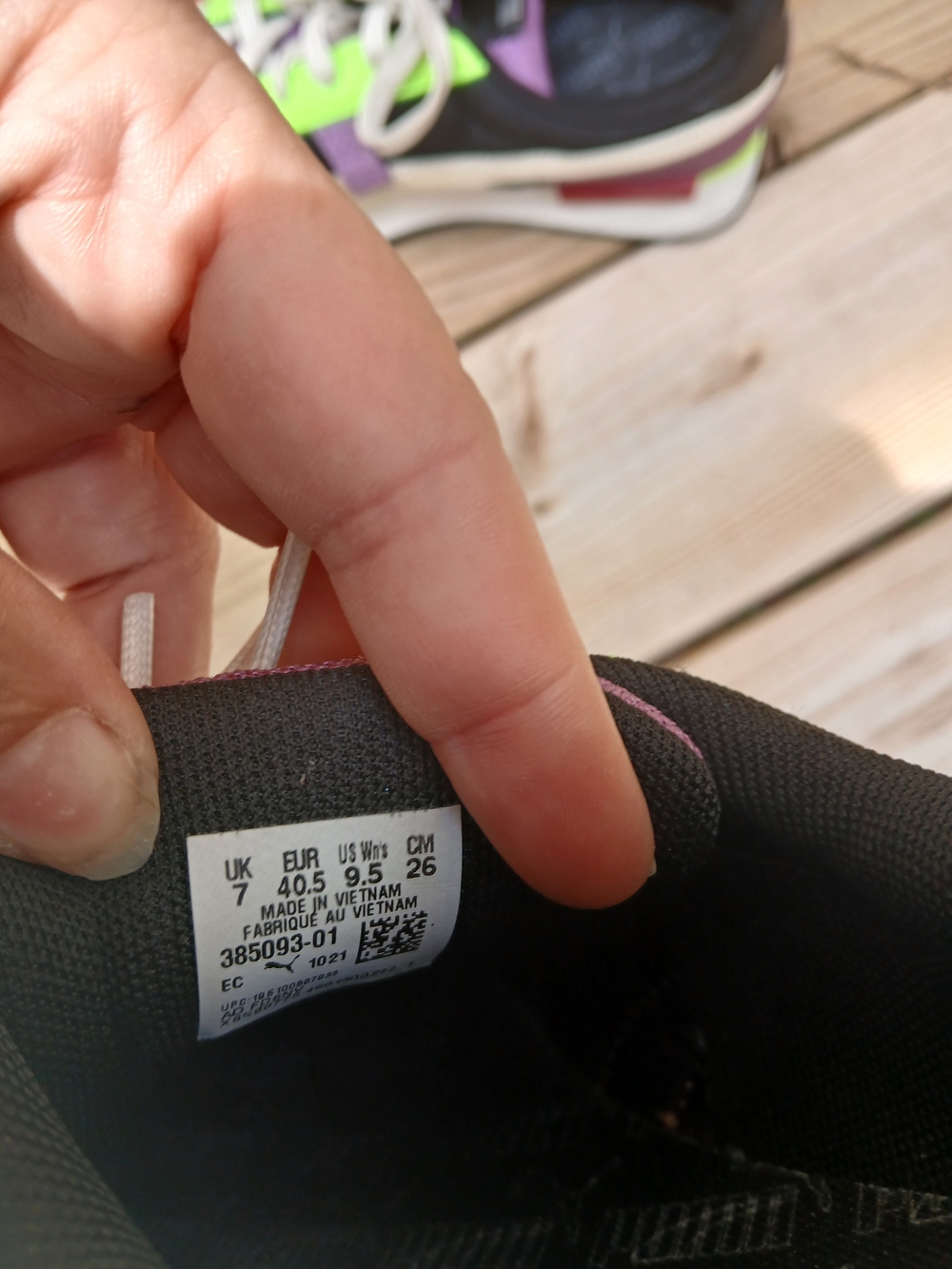 Puma Women's Red, Neon Green, Purple & Black Athletic Sneakers - Picture 3 of 3